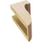 Ekena Millwork 4"W x 4"D x 8"H Wide Del Monte Rough Cedar Woodgrain TimberThane Corbel, Primed Tan CORUR04X04X08DELRCPR - alternate 5